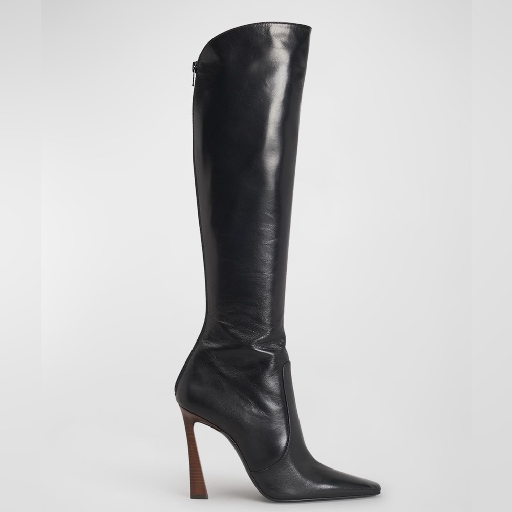 Saint Laurent "Tom" leather knee boots